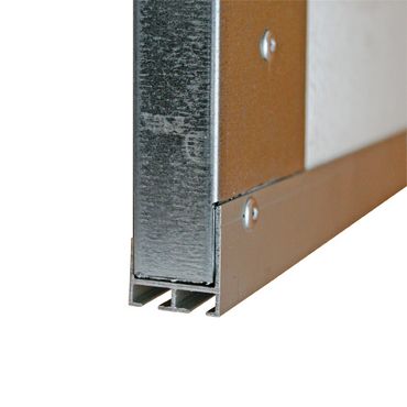 Aluminiowy profil korytko do bram garażowych