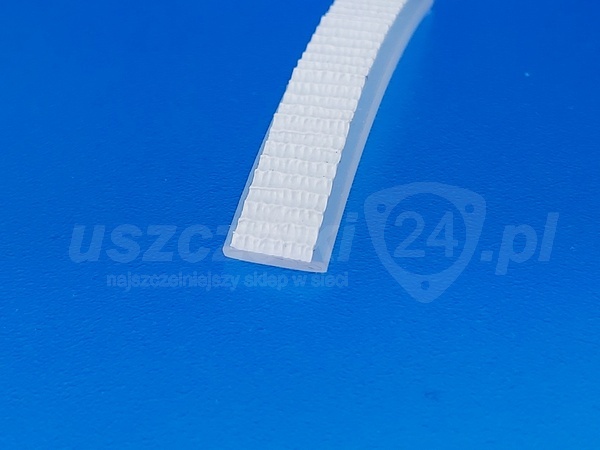 Taśma lity silikon z klejem 2x10mm transparent, 60 Sha 0625288
