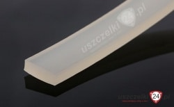 Taśma silikonowa 8x10 mm lita, 60 Sha transparentna 023095