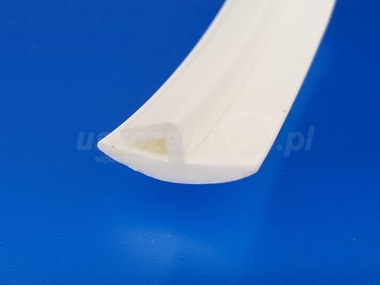 Uszczelka elastyczne PVC typ H 4 mm, biała 12-361