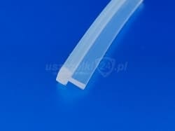 Uszczelka silikonowa transparentna, wciskana, typ T,  0232610