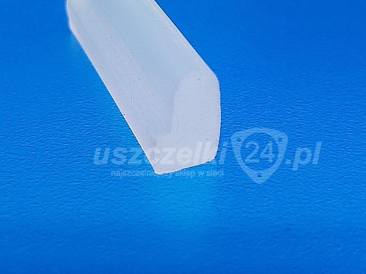 Kątownik silikonowy 12x7x5 mm transparent 60 Sha, 0991112