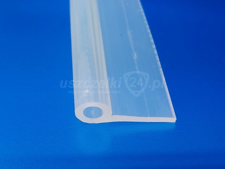 Profil silikonowy typ P, fi 10 mm transparentny, 023090