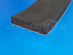 Uszczelka czarna, pianka EPDM z klejem 2 x 50 mm, 815044