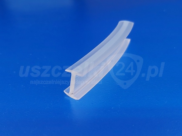 Uszczelka PVC typ H ~9 mm transparent, 18-1445